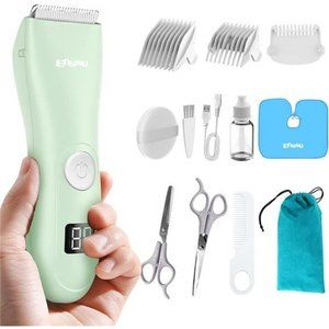 Baby Hair Clippers, Ultra Quiet Electric Hair Trimmer, Cordless Rechargeable
